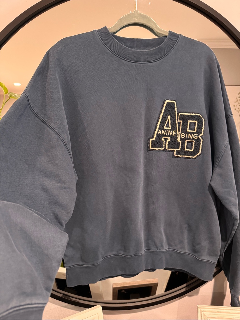 Anine Bing Miles Oversized Letterman Sweatshirt - Picture 2 of 6